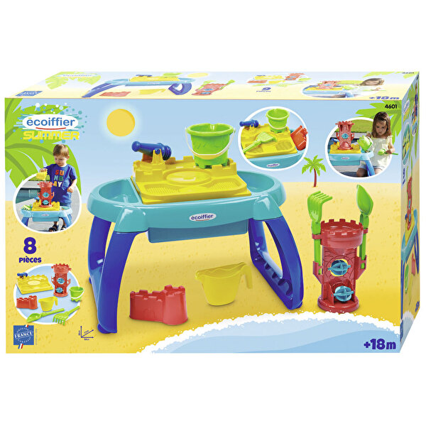 Ecoiffier Su ve Kum Aksesuarlı Oyun Masası
