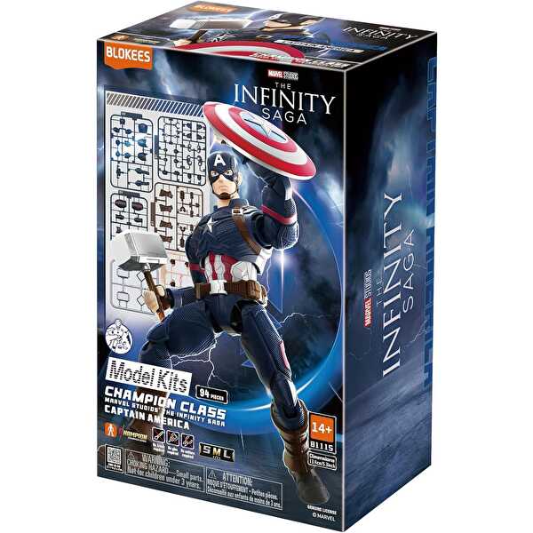 Blokees Marvel Avengers Infinity Saga Captain America Figür Yapım Seti 94 Parça