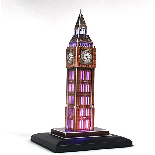 Cubic Fun 3D Puzzle 28 Parça Big Ben İngiltere (LED Işık Seri)