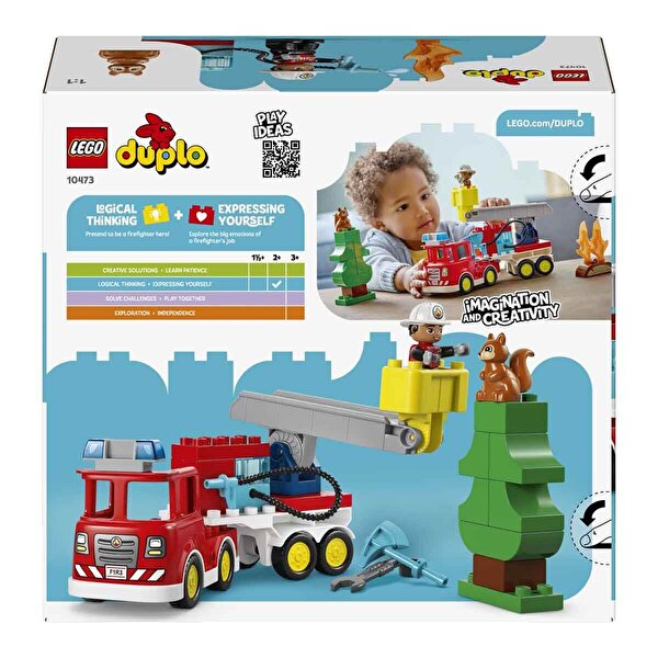 LEGO DUPLO Kasabası Hortumlu İtfaiye Aracı ve İtfaiyeci 10473