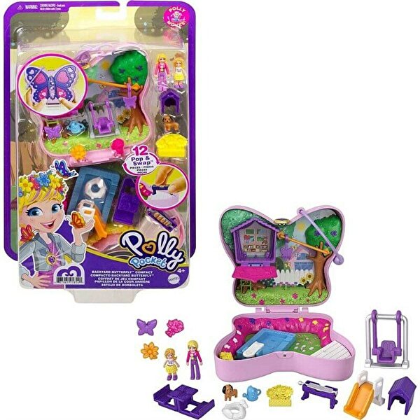 Polly Pocket ve Maceraları Oyun Setleri Backyard Butterfly GTN21
