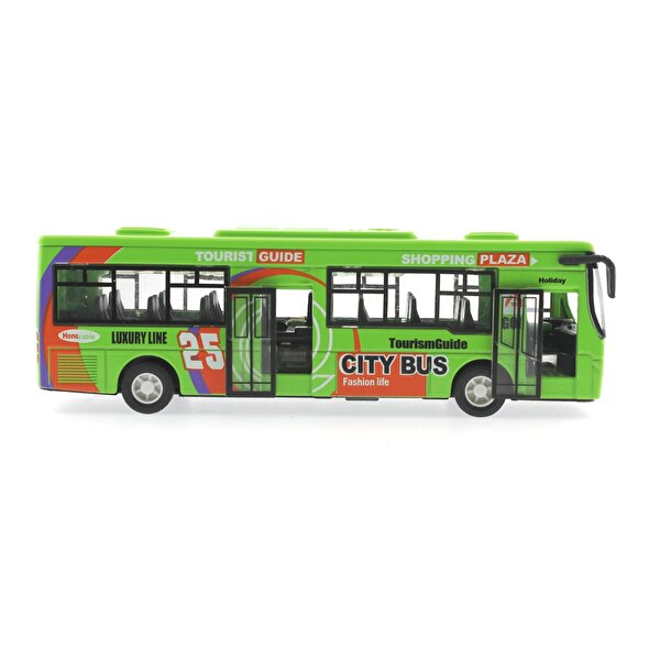 Sesli Işıklı Die Cast Otobüs Yeşil