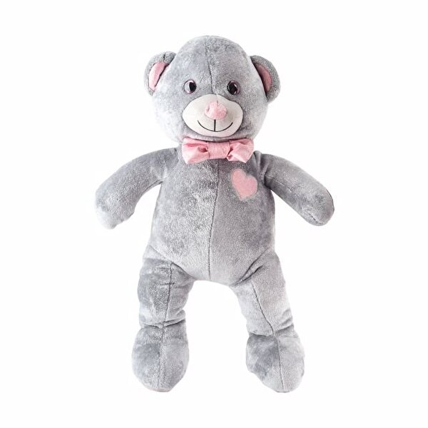 Simli Pembe Papyonlu Ayı 60 Cm.