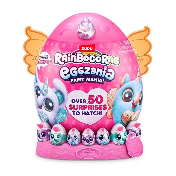 Rainbocorns Eggzania Fairy Peluş Sürpriz Paket Turuncu Kanat 92106