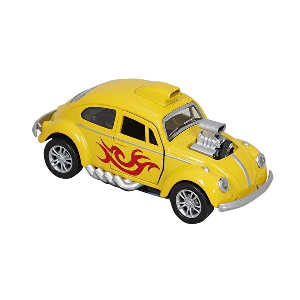 Işıklı Metal Çek Bırak Motorlu Tosbağa Sarı