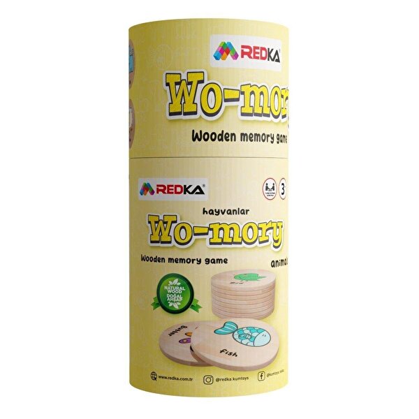 Wo Mory Hayvanlar Ahşap Kartlar