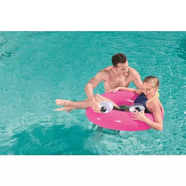 Bestway Gözlü Pembe Yüzme Simidi 91 Cm