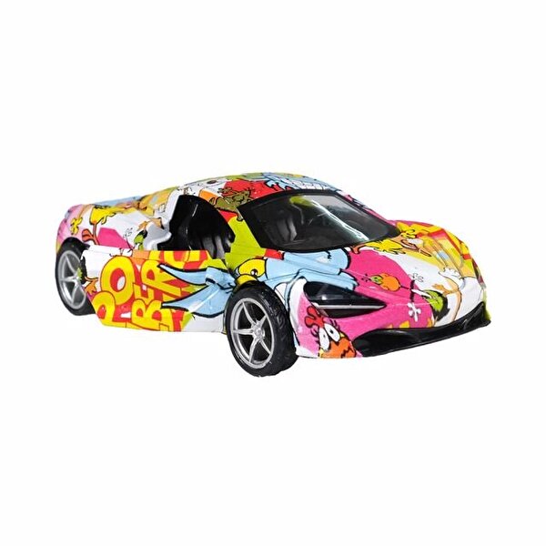 Çek Bırak Yarış Arabası Rengarenk
