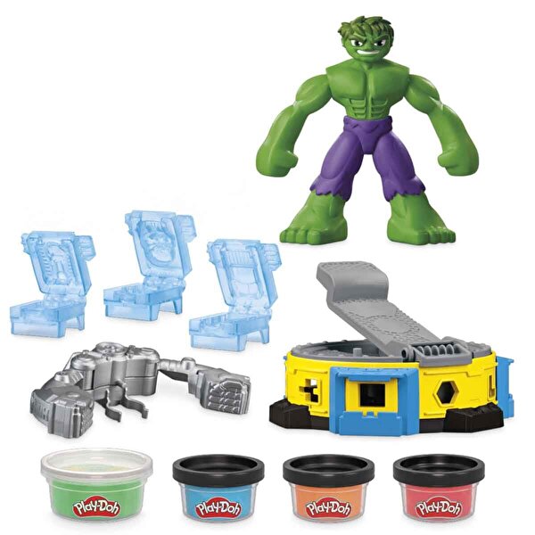 Play Doh  Marvel Hulk Ez ve Sıkıştır Oyun Hamuru Seti F9826