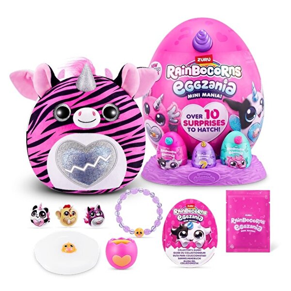 Rainbocorns Mini Eggzania Sürpriz Peluş Mor Boynuz