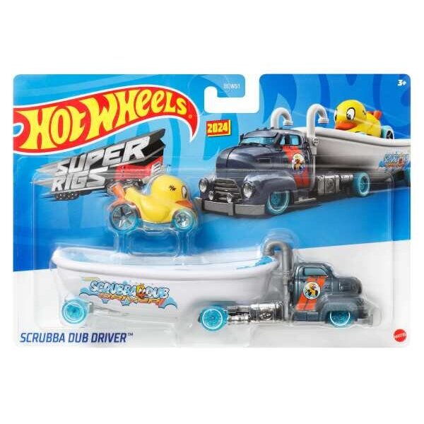 Hot Wheels Taşıyıcı Tırlar Scrubba Dub Drıver HVD96