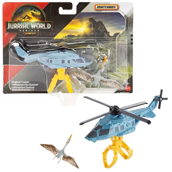 Matchbox Jurassi̇c World Di̇no Transporter Arabaları Quetzal-Copter JGM07