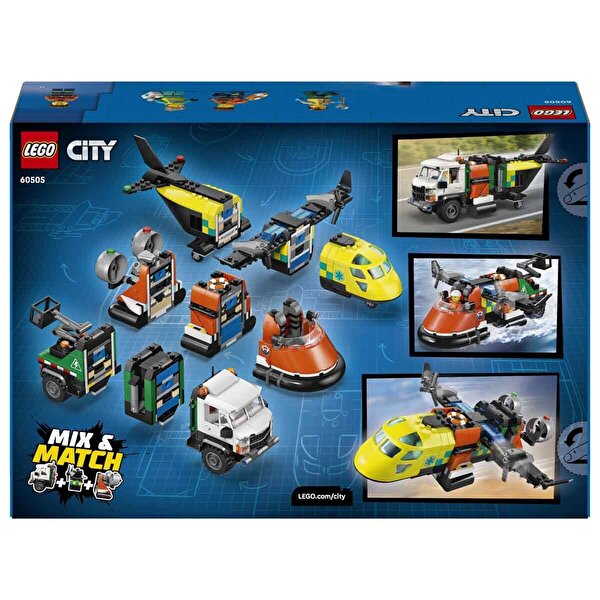 LEGO City Uçak Servis Kamyonu ve Hoverkraft Karışımı 60505