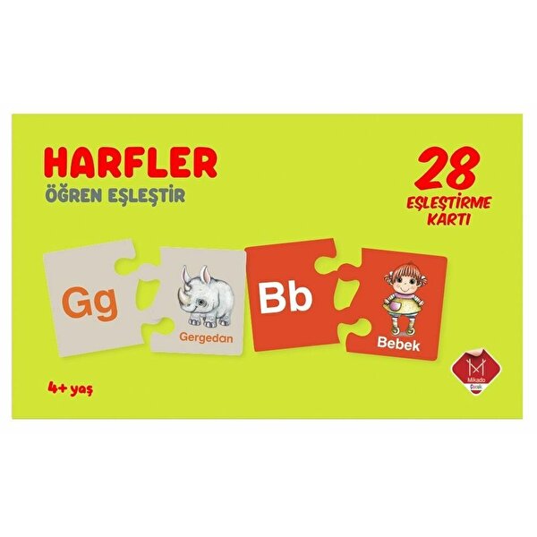 Harfler Öğren Eşleştir 4 Yaş ve Üzeri