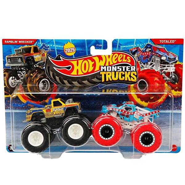 Hot Wheels Monster Trucks Güçlü İkili 1:64 Arabalar Ramblin Wrecker JCC67
