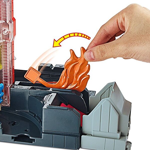 Hot Wheels Tekerlekli Yarış Dünyası Süper İtfaiye Macerası İtfaiye Oyun Seti GJL06