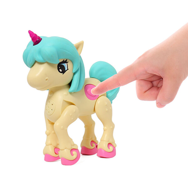 Cutie Friends Sesli ve Işıklı Unicorn Mor Boynuz