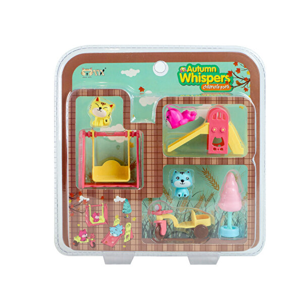 Sevimli Kedi Kaydırak Pembe Ağaçlı HY-078D