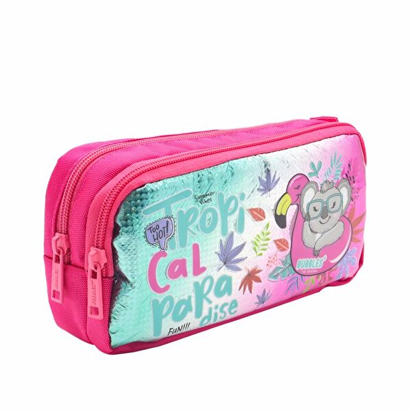 Bubbles Tropical Paradise Hologramlı Kalem Çantası