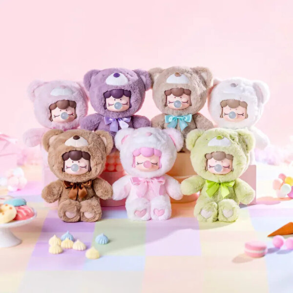 Rolife Nanci Colorful Chocolate Cutie Bears Sürpriz Paket Peluş 17,5 Cm