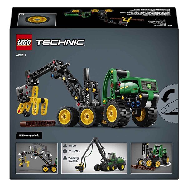 LEGO Technic John Deere 1470H Tekerlekli Orman Makinesi 42218