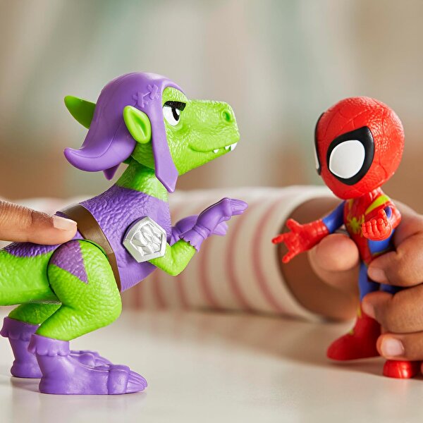 Spidey And His Amazing Friends Dino Webs Spidey & Goblin Raptor G0120