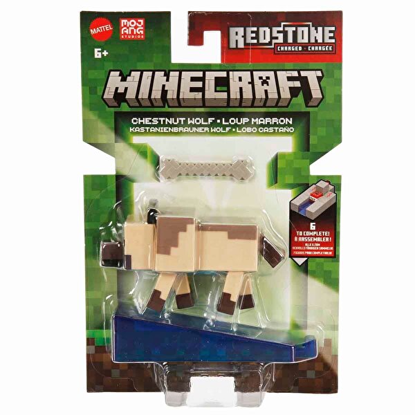 Mi̇necraft Aksesuarlı Fi̇gür Chestnut Wolf JJR90