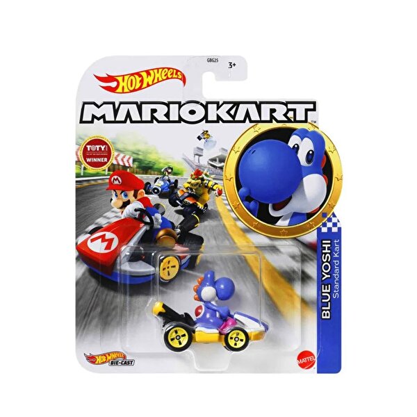 Hot Wheels Mario Kart Karakter Araçlar Blue Yoshi GRN23
