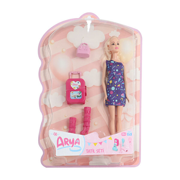 Arya'nın Tatil Seti Üçgen Desen Elbiseli