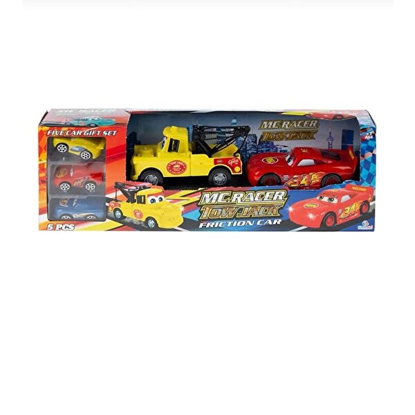 Mc Racer 5'li Araba Sarı Çekicili Seti