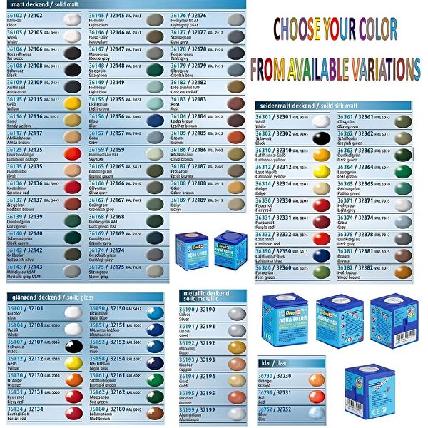 Revell Aqua Color Maket Boyası Night Blue Gloss 36154