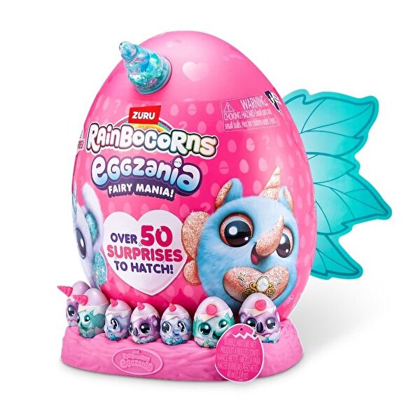 Rainbocorns Eggzania Fairy Peluş Sürpriz Paket Mavi Kanat 92106