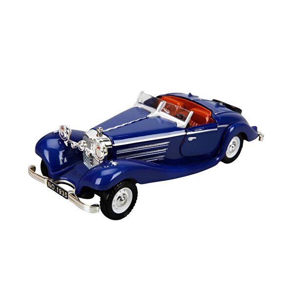 Sesli Işıklı Metal Çek Bırak Vintage Klasik Lacivert