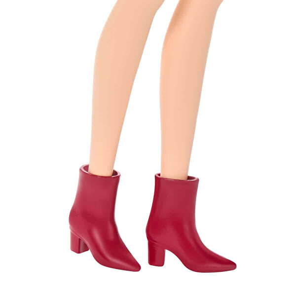 Barbie Leopar Elbiseli Fashionistas Bebeği JJN59