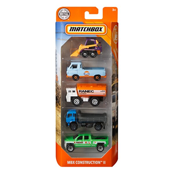 Matchbox Beşli Araba Seti Construction S2 GKJ03
