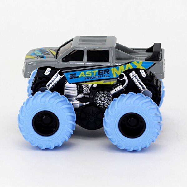 1:36 Ölçekli Sürtmeli Dev Tekerli Araçlar Gri Blaster