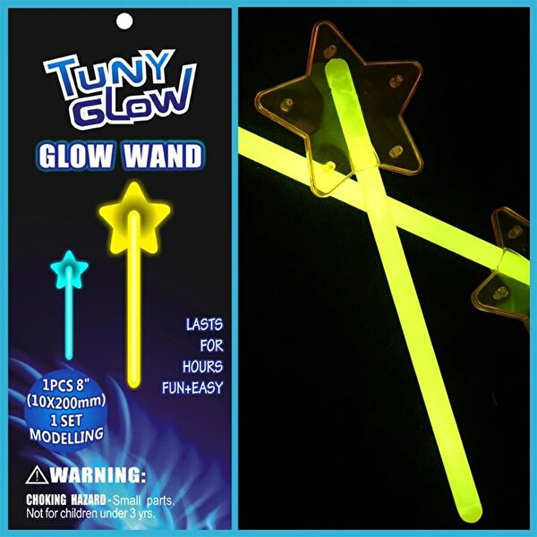 Yıldız Çubuğu Floresan Led Glow Değnek