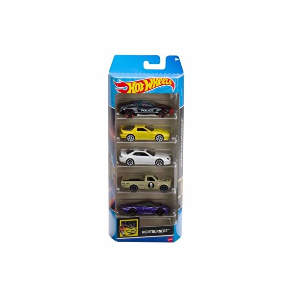 Hot Wheels Beşli Araba Seti Night Burner HFV93