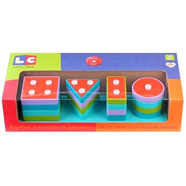 Let's Be Child Geometrik Şekiller Bul-Tak