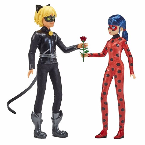 Miraculous 2’li Ladybug ve Cat Noir Bebekler 26 Cm
