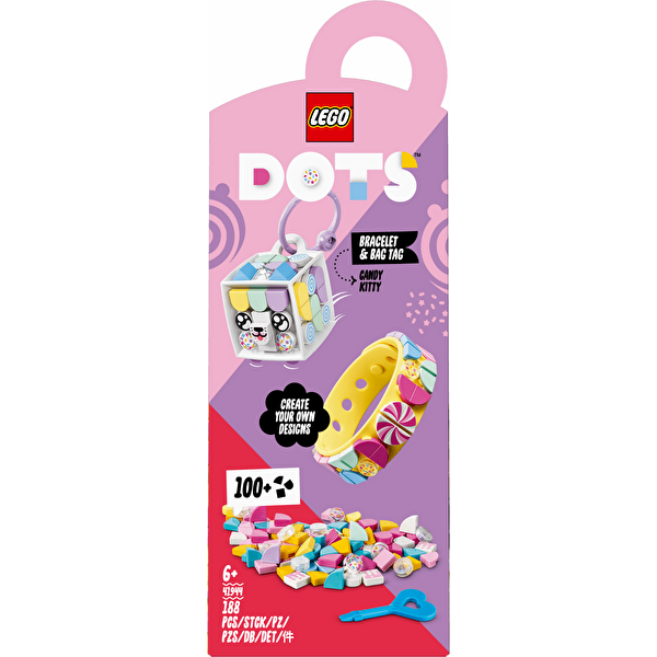 LEGO® Dots Şeker Kedicik Bileklik ve Çanta Süsü 41944