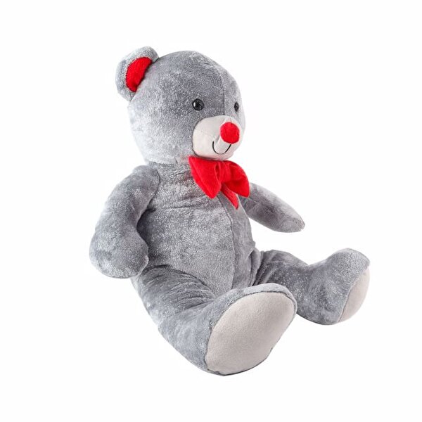 Simli Kırmızı Papyonlu Ayı 60 Cm.