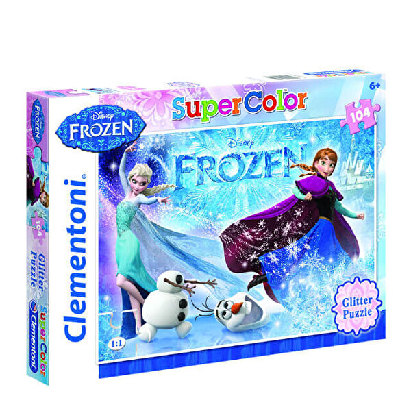 Clementoni Puzzle 104 Parça Glitter Frozen 2