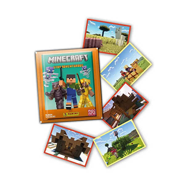 Panini Minecraft Stay Adventurous Çıkartma Paketi