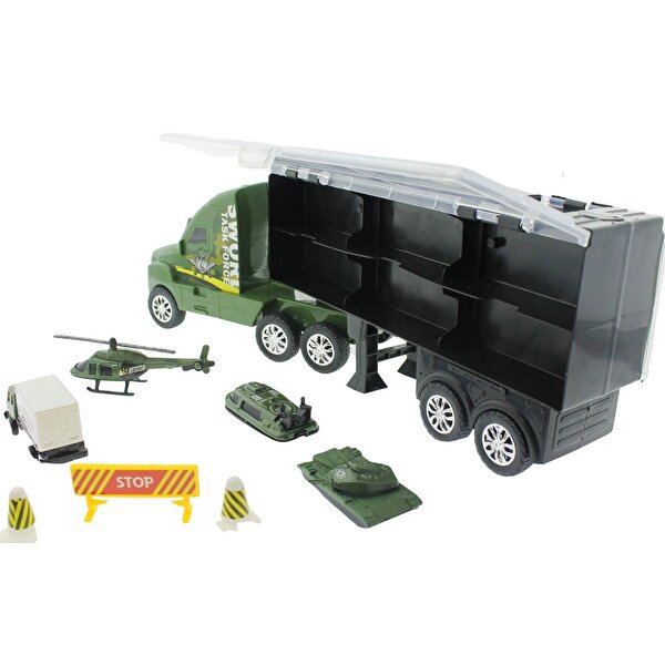 Taşınabilir Die Cast Metal Araçlı Askeri Kamyon BA 139D