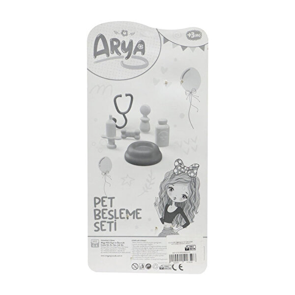 Arya Pet Bakım ve Pet Besleme Seti̇ Kiraz Desenli Elbiseli