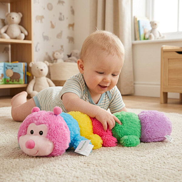 Rengarenk Peluş Tırtıl 105 Cm