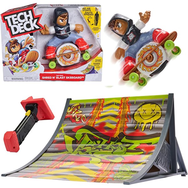 Tech Deck Shred N’ Blast Rampalı Parmak Kaykay Seti