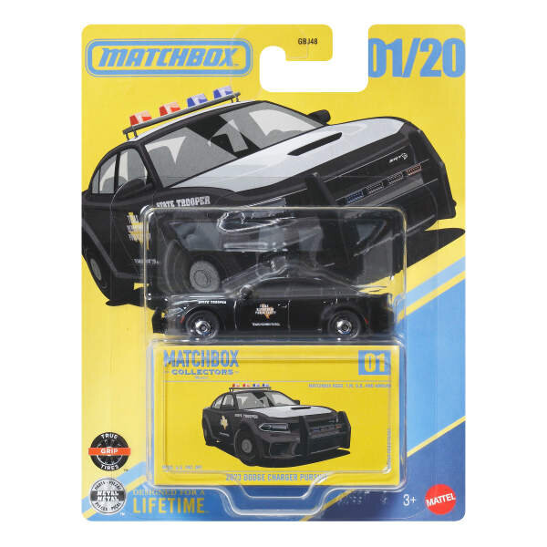 Matchbox Premium Arabalar 2023 Dodge Charger Pursuit JJW01