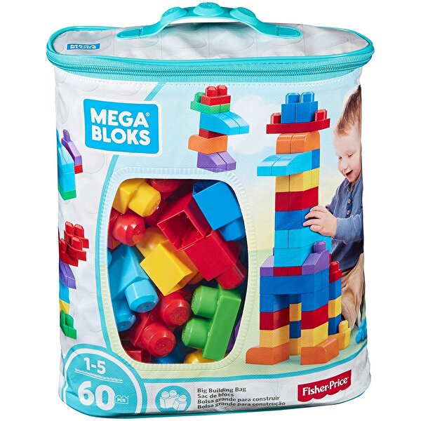 Mega Bloks 60'lı Blok Torbalar Mavi DCH55